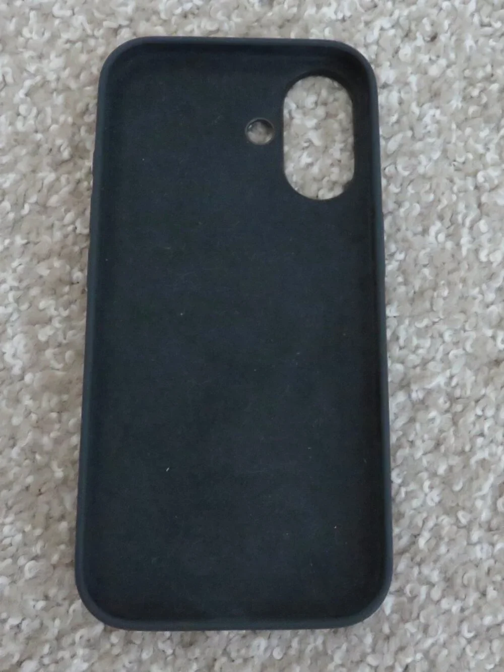 New Auth. Black Silicone iPhone 16 Phone Case
